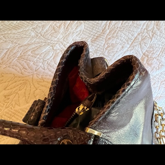 Tory Burch Rare brown lambskin leather handbag - Picture 9 of 17